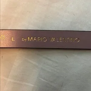 Valentino Pink and Gold Belt with Polished Buckle Valentino | Accessories | Valentino Pink And Gold Belt With  main image 3